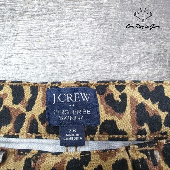 J.Crew 9" High Rise Skinny Jeans Size 28 (6) - Picture 4 of 6